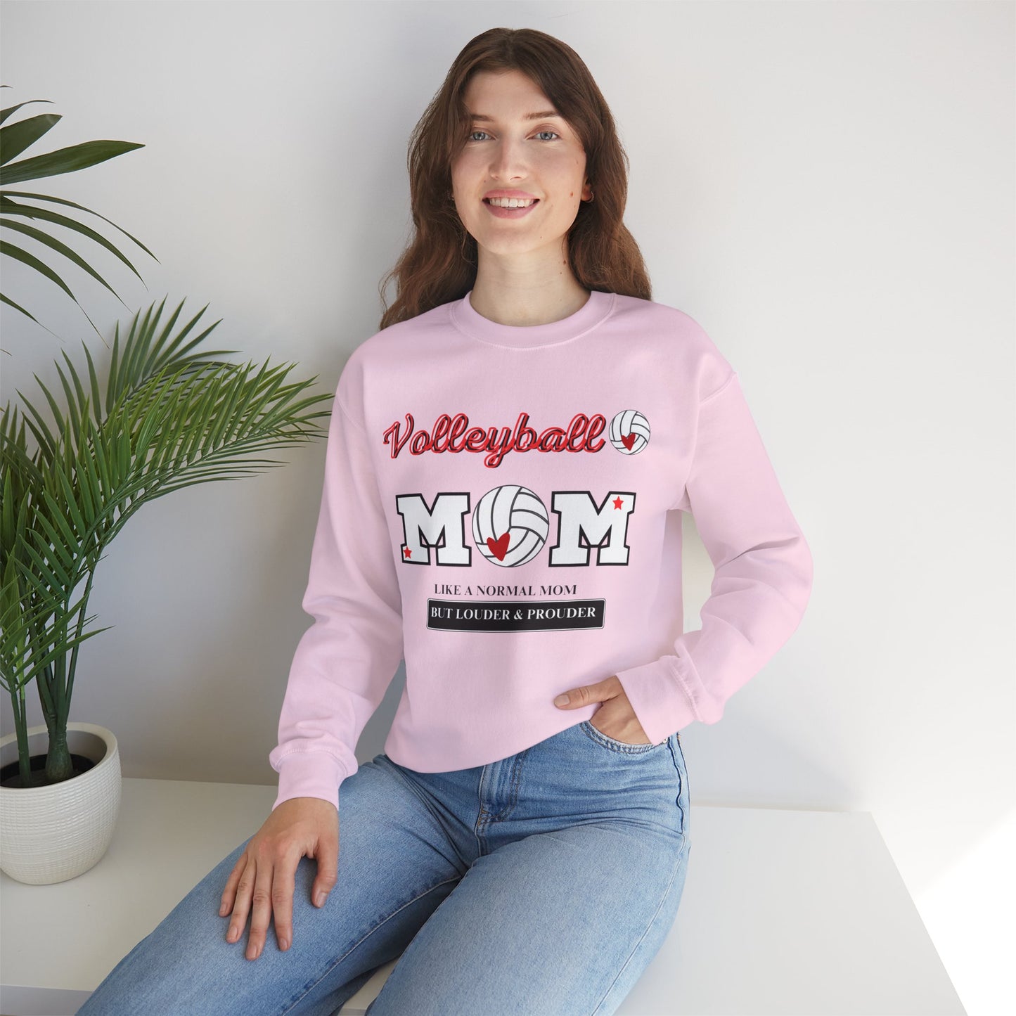 VolleyBall MOM Unisex Heavy Blend™ Crewneck Sweatshirt