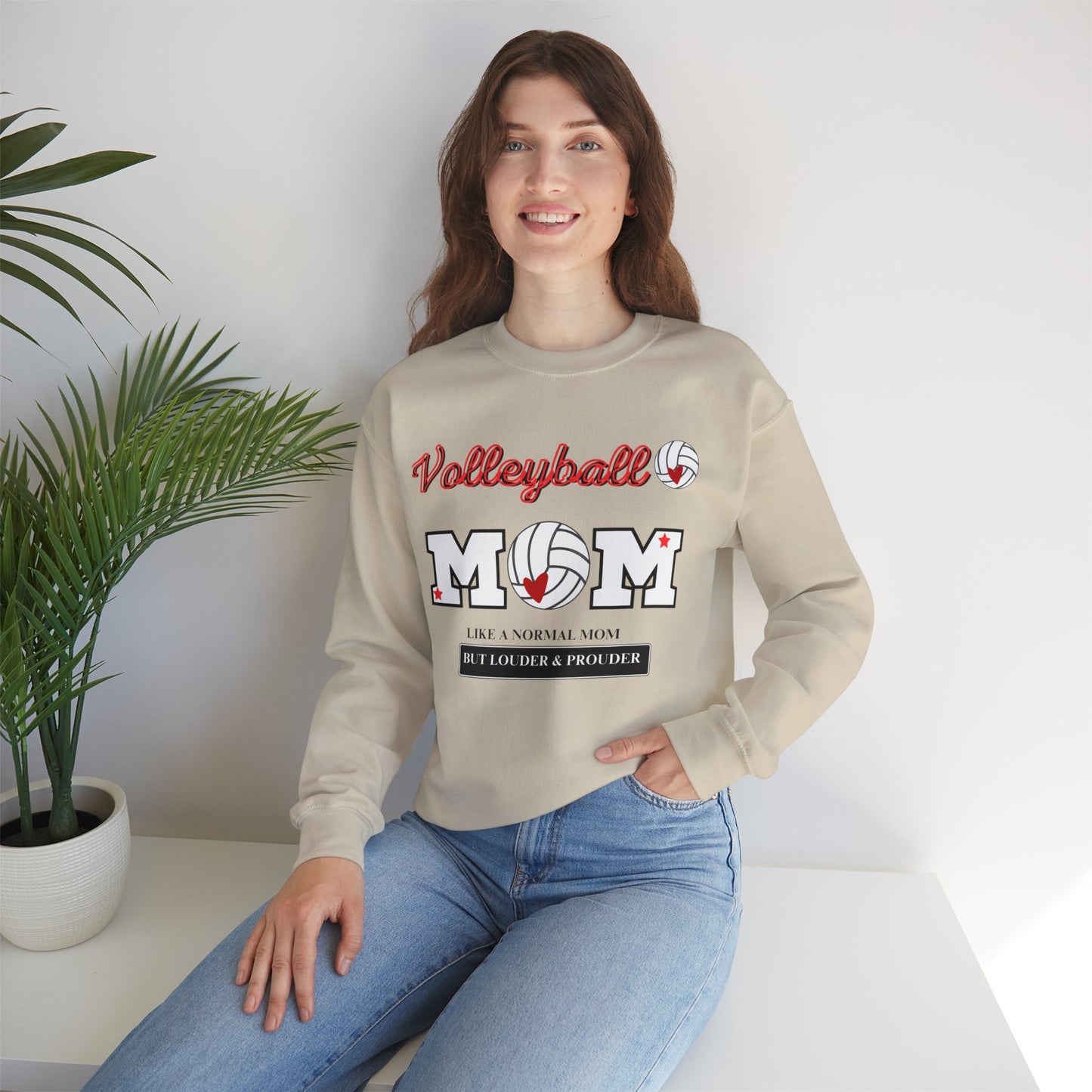 VolleyBall MOM Unisex Heavy Blend™ Crewneck Sweatshirt