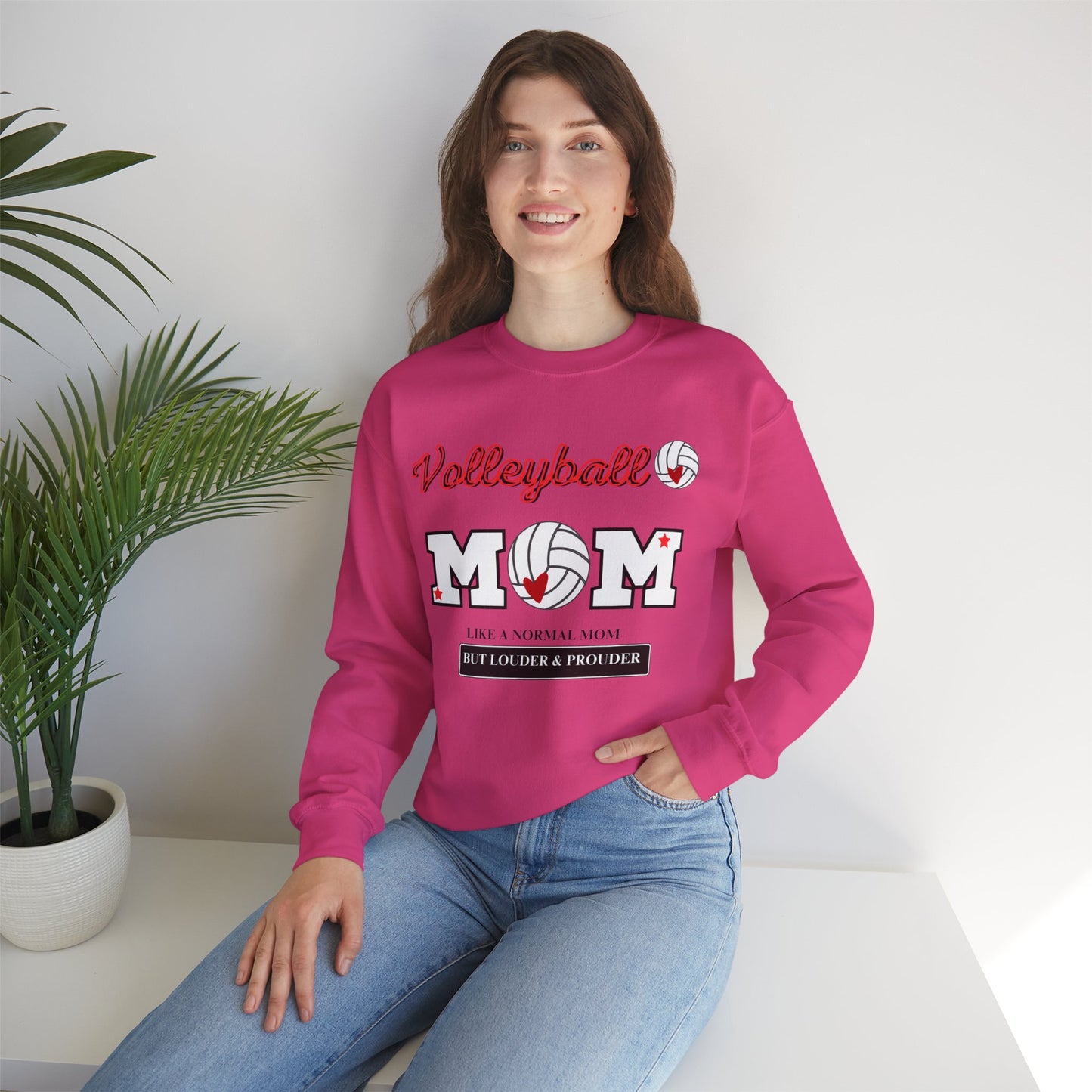 VolleyBall MOM Unisex Heavy Blend™ Crewneck Sweatshirt