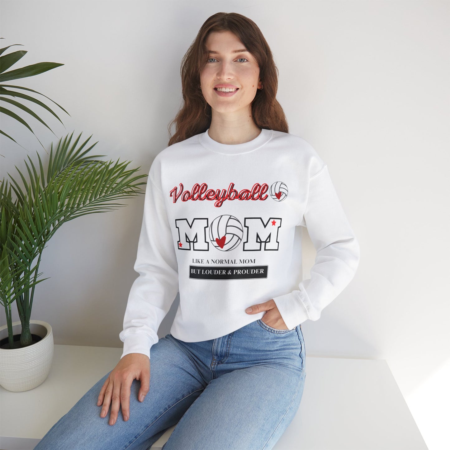 VolleyBall MOM Unisex Heavy Blend™ Crewneck Sweatshirt