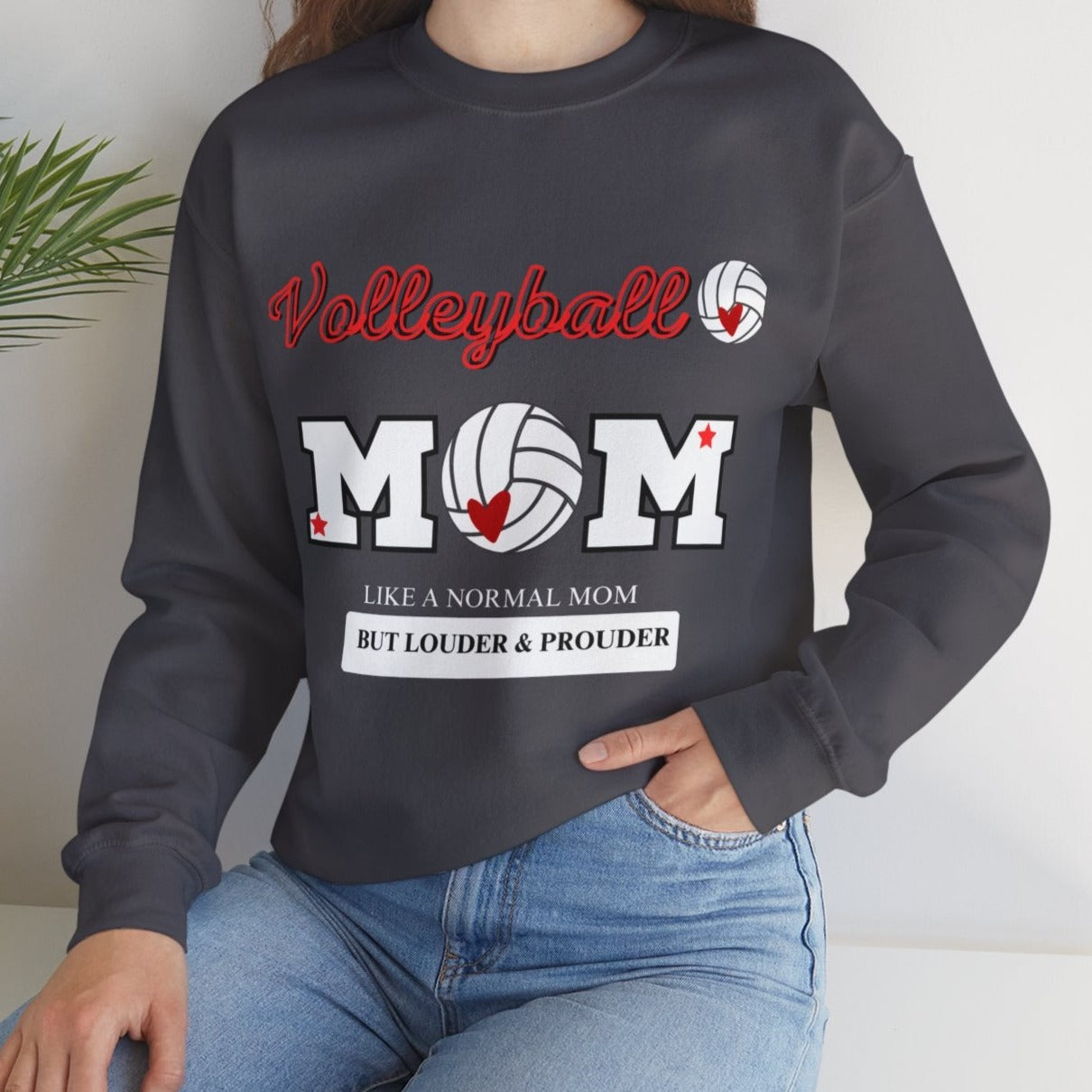 VolleyBall Mom Unisex Heavy Blend™ Crewneck Sweatshirt