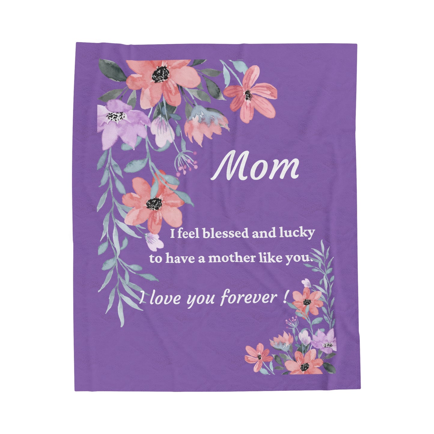 Mom Velveteen Plush Blanket