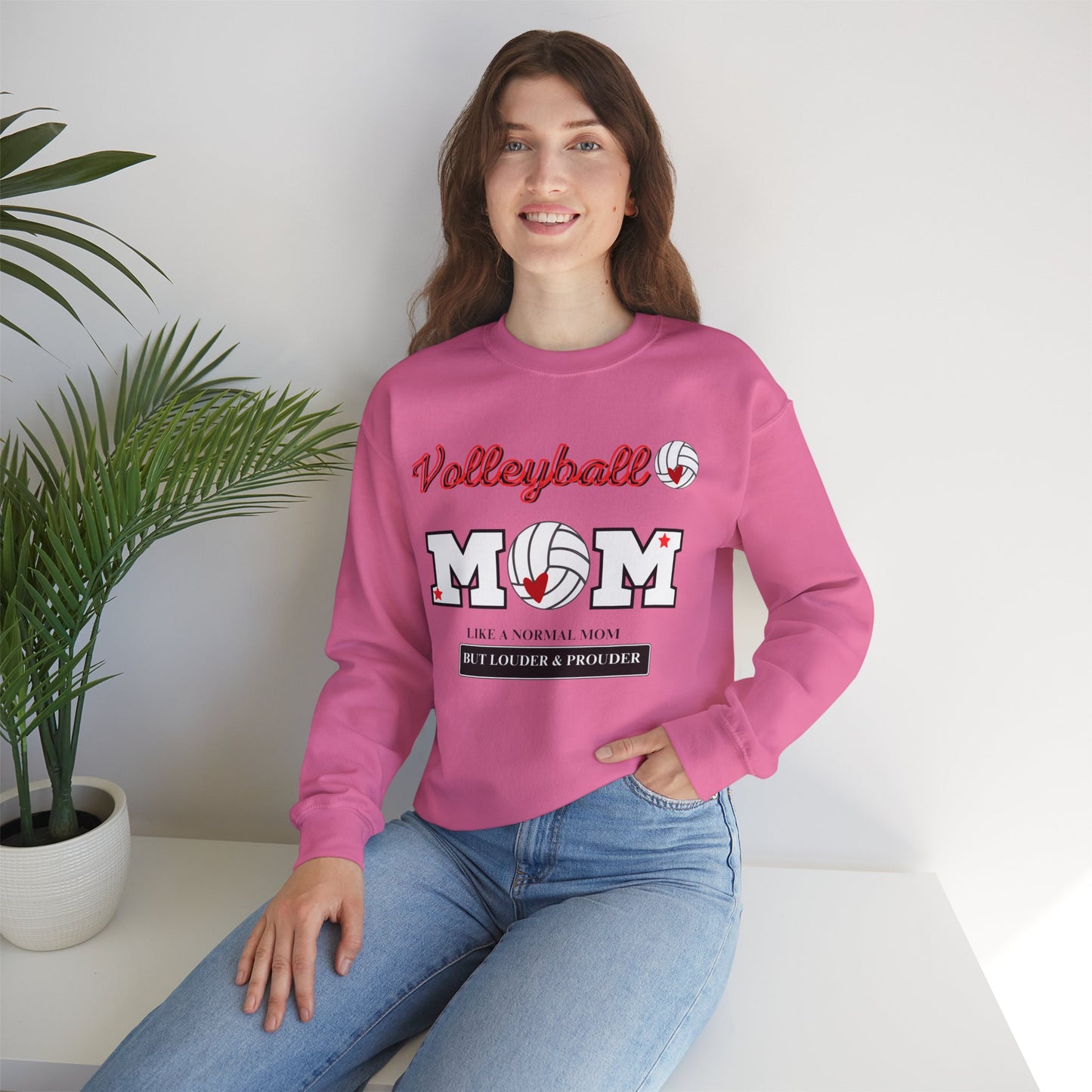 VolleyBall MOM Unisex Heavy Blend™ Crewneck Sweatshirt