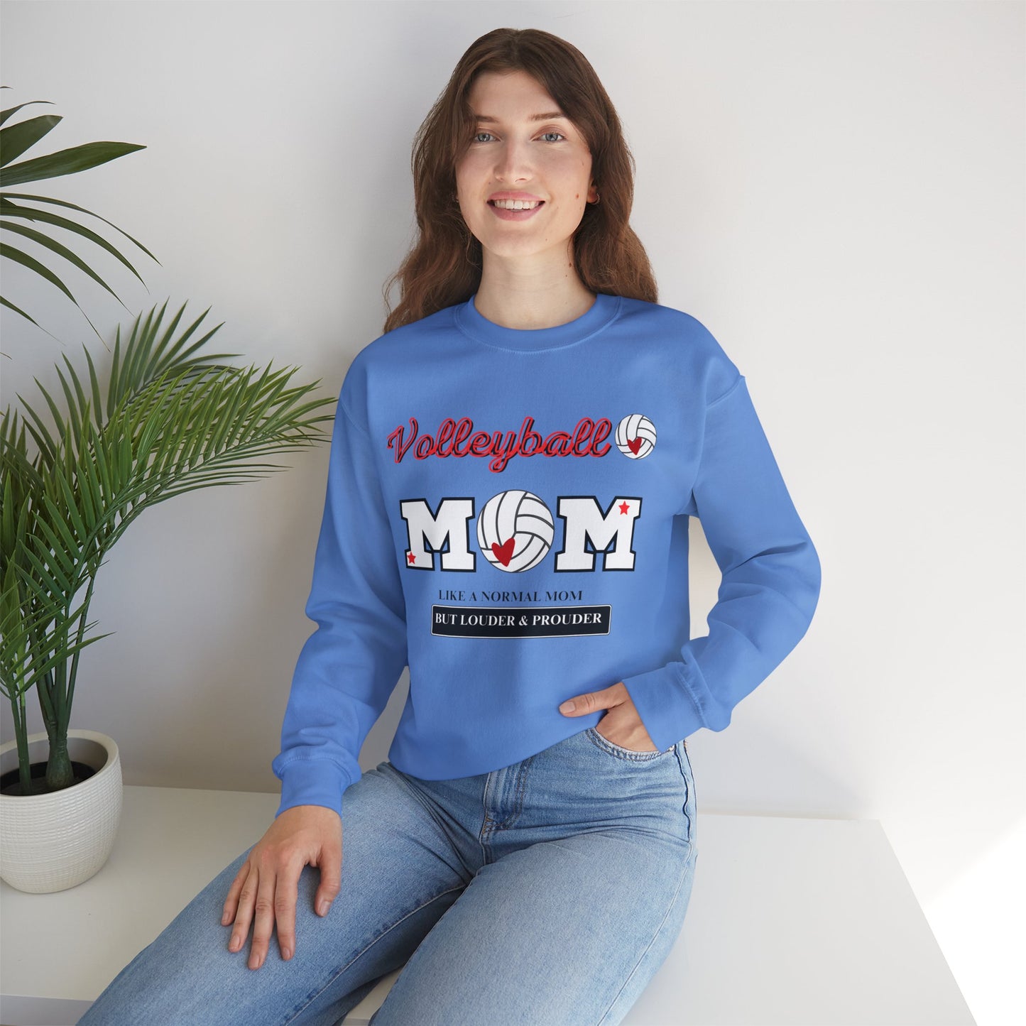 VolleyBall MOM Unisex Heavy Blend™ Crewneck Sweatshirt