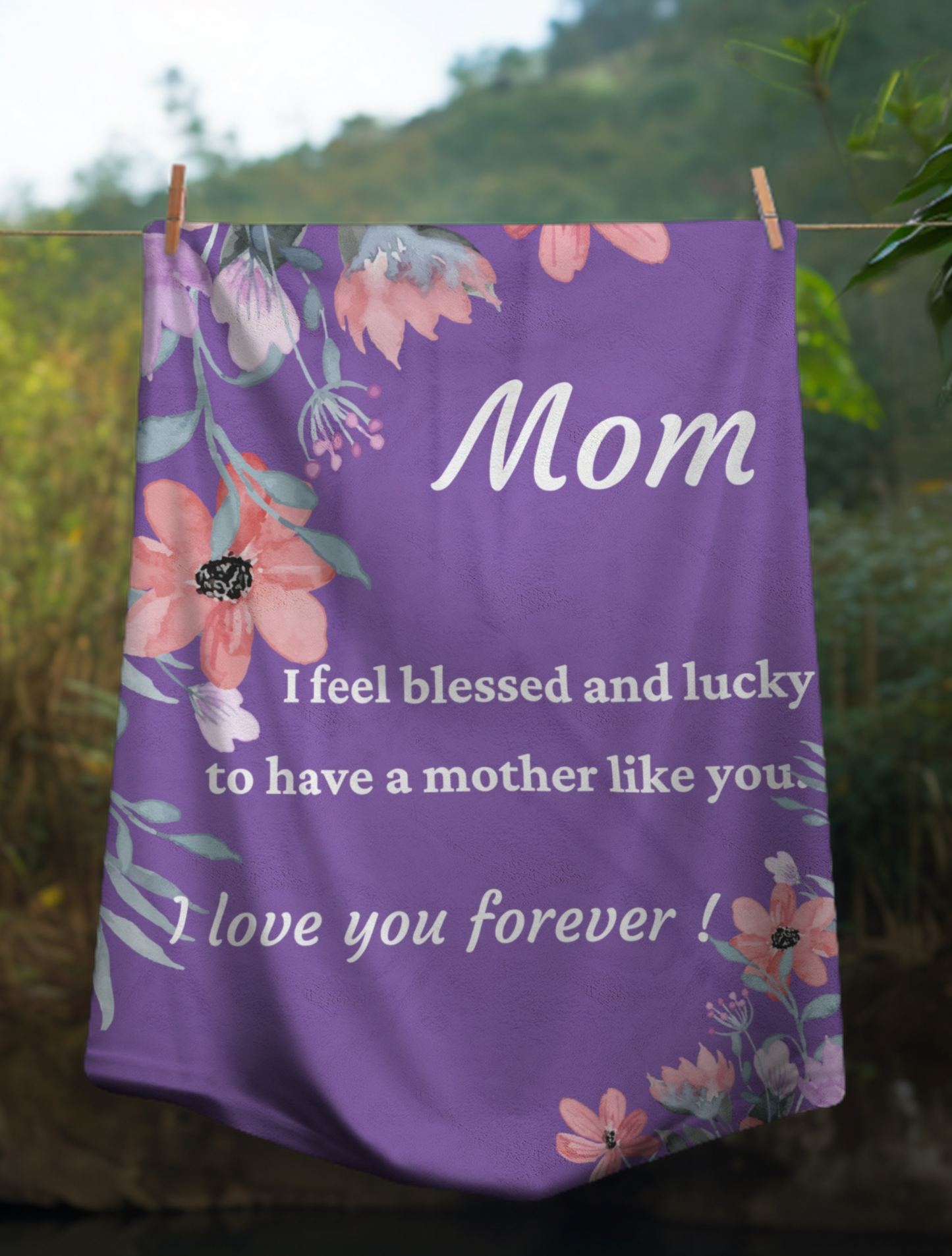 Mom Velveteen Plush Blanket