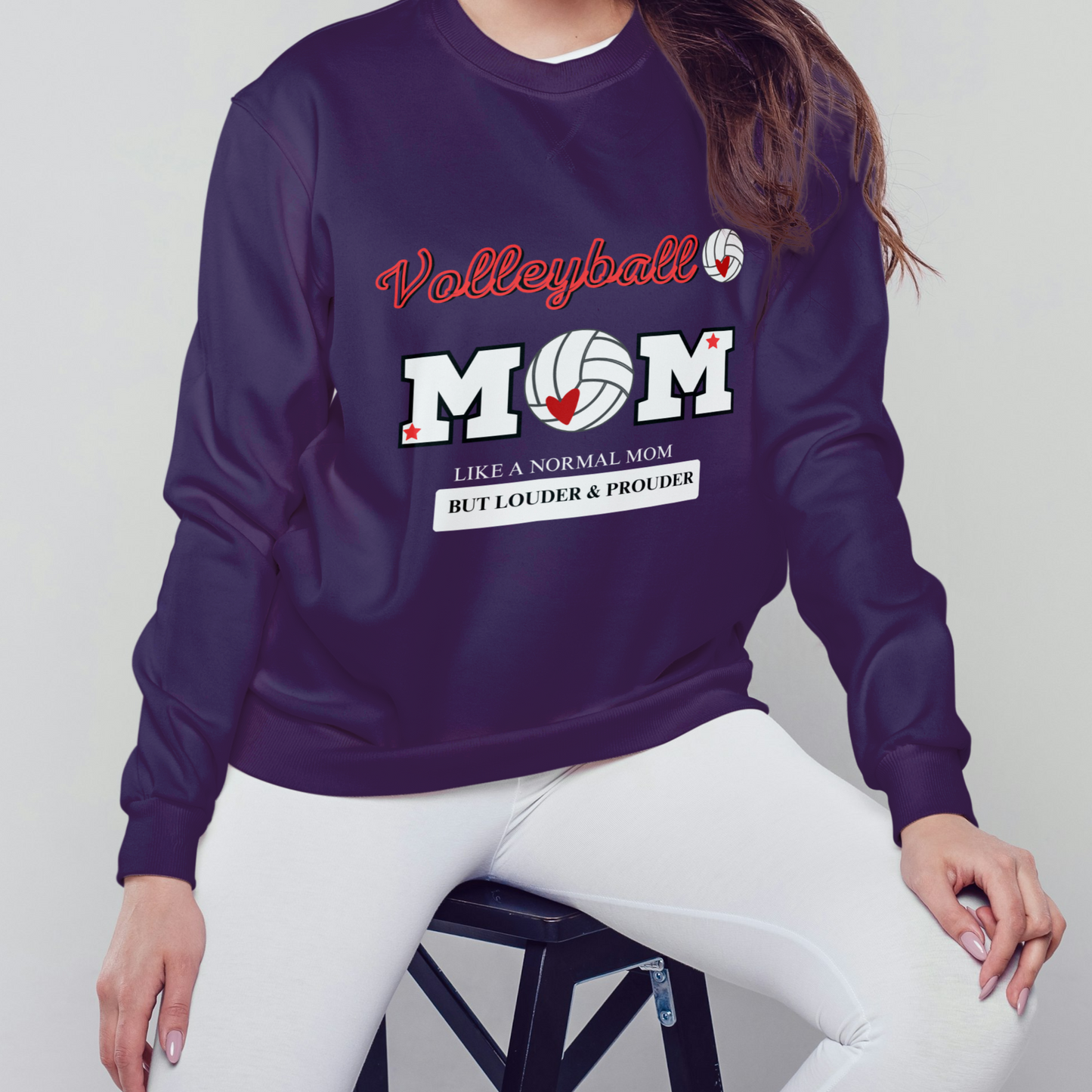 VolleyBall Mom Unisex Heavy Blend™ Crewneck Sweatshirt