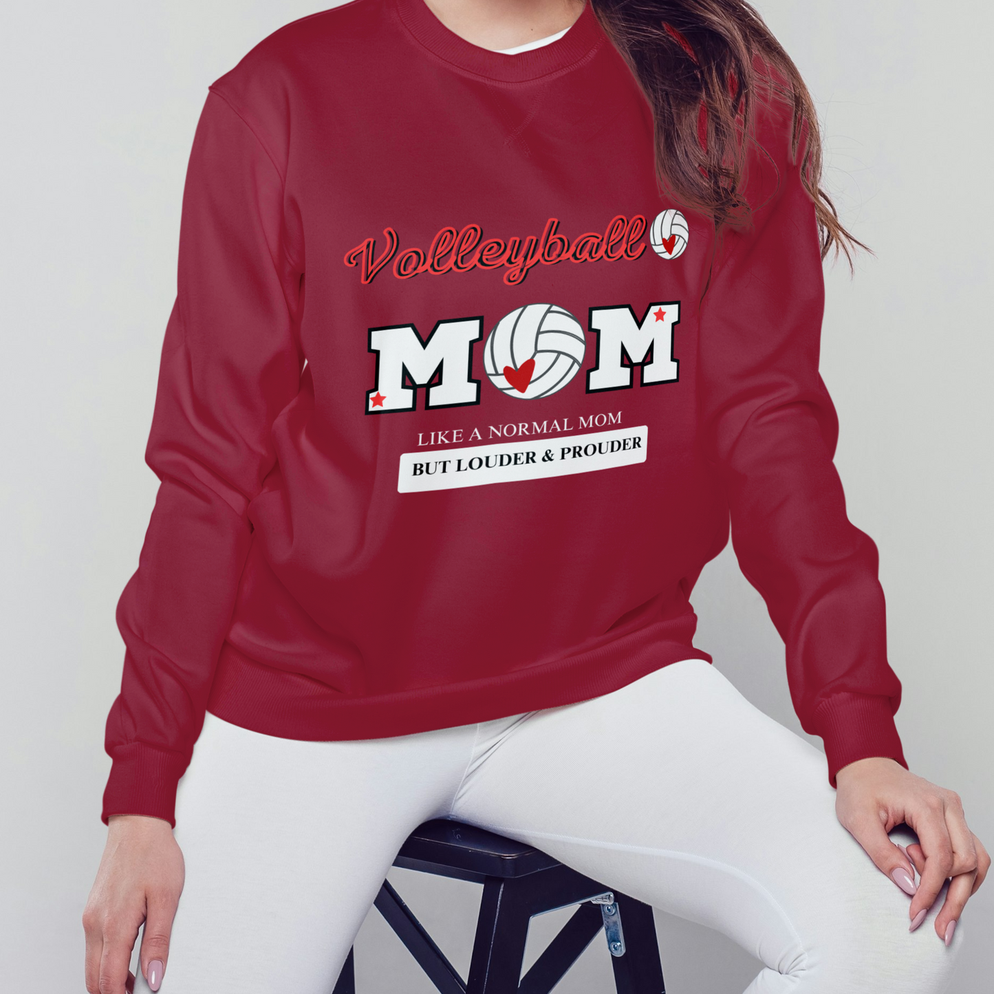 VolleyBall Mom Unisex Heavy Blend™ Crewneck Sweatshirt