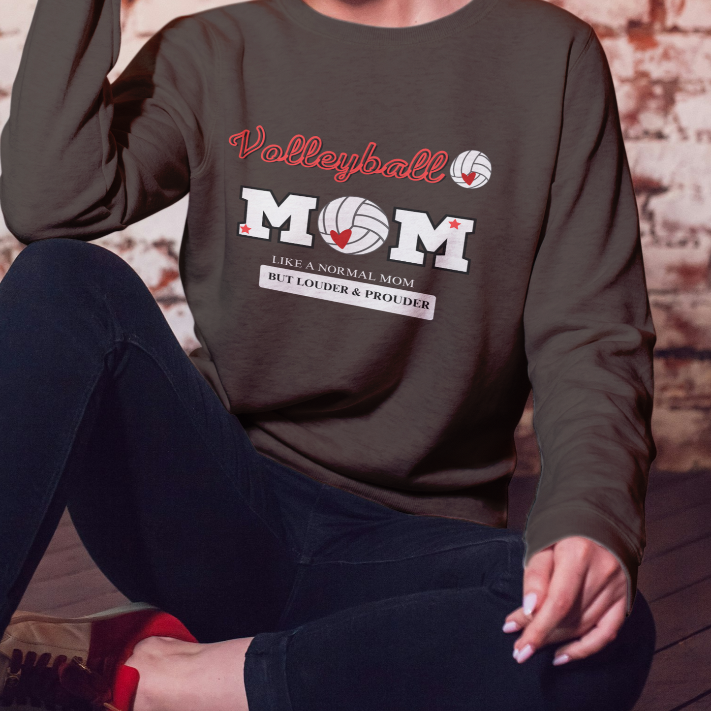 VolleyBall Mom Unisex Heavy Blend™ Crewneck Sweatshirt