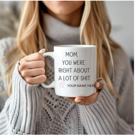 MOM YOU WERE RIGHT Ceramic Mug 15oz